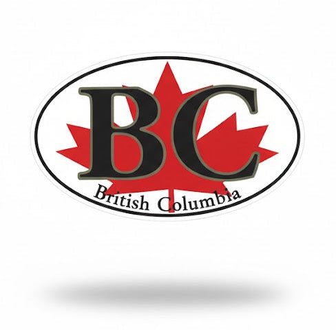 British Colombia Decal (White and Red)